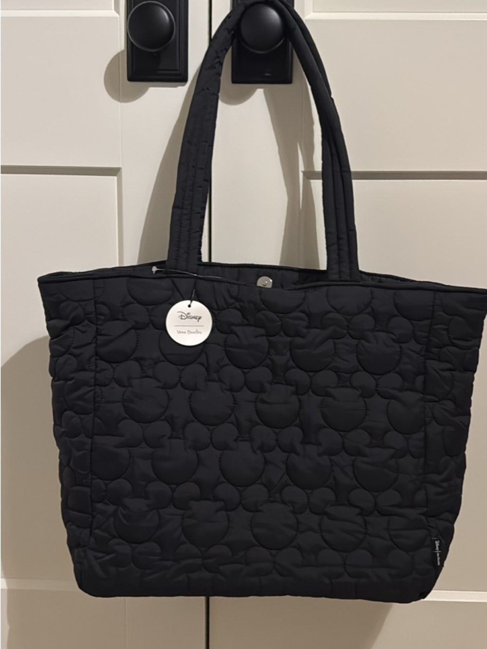 Vera Bradley Black Quilted Disney Parks Tote NWT